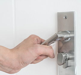 Door lock installation