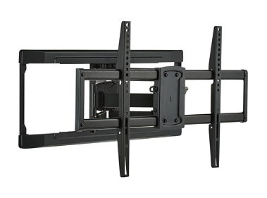 Full motion swivel TV wall mount installation