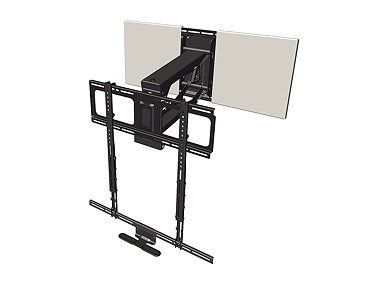 Mantel fireplace TV mount installation