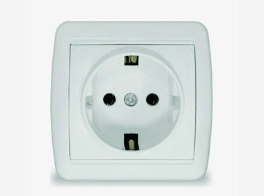 Power outlet installation behind TV